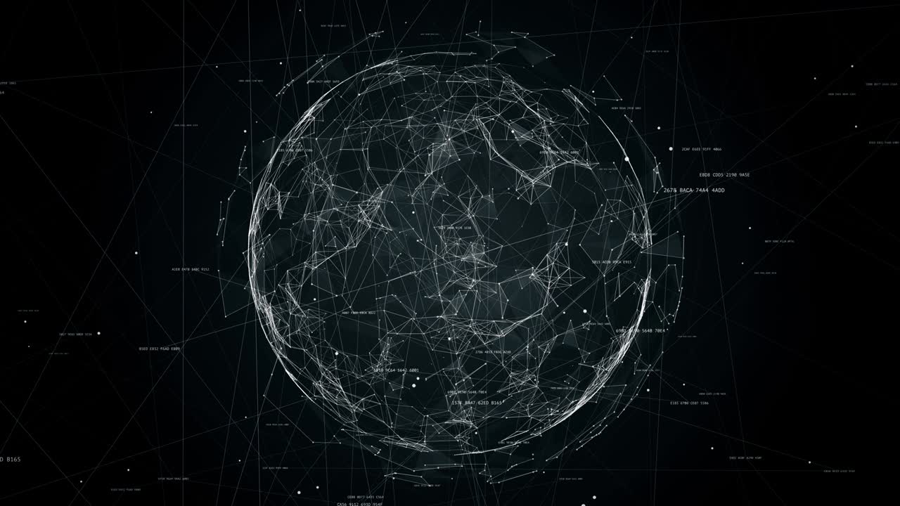 esfera en esfera animación de bucle sin costuras