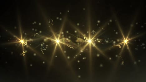 iconos de concepto de navidad y marco de ventana contra manchas doradas de luz sobre fondo negro