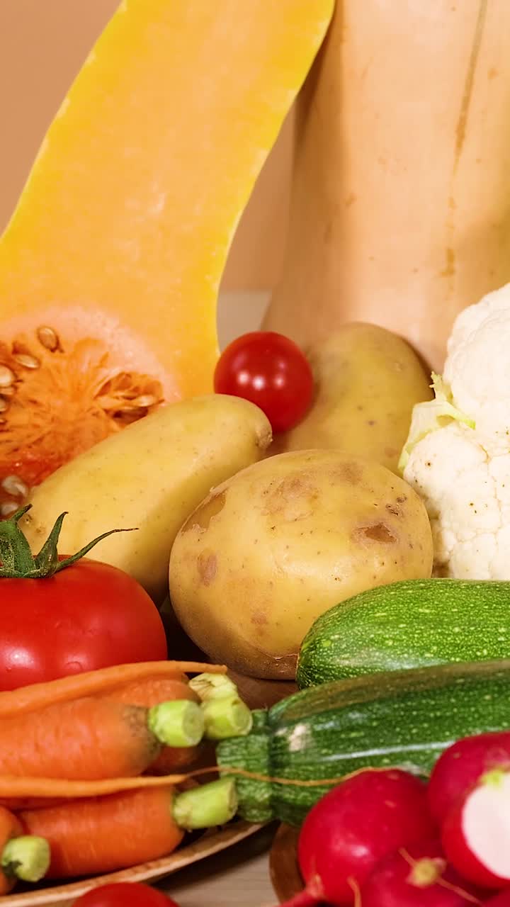 una vibrante exhibición de una variedad de verduras frescas
