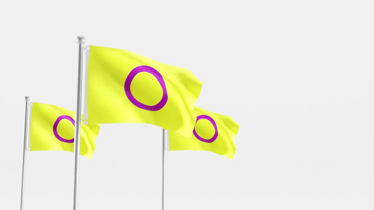 색 배경에 는 인터섹스 발, 3d 렌더링