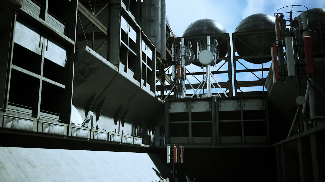 футуристический промышленный город