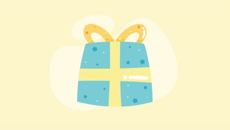 cute gift box illustration