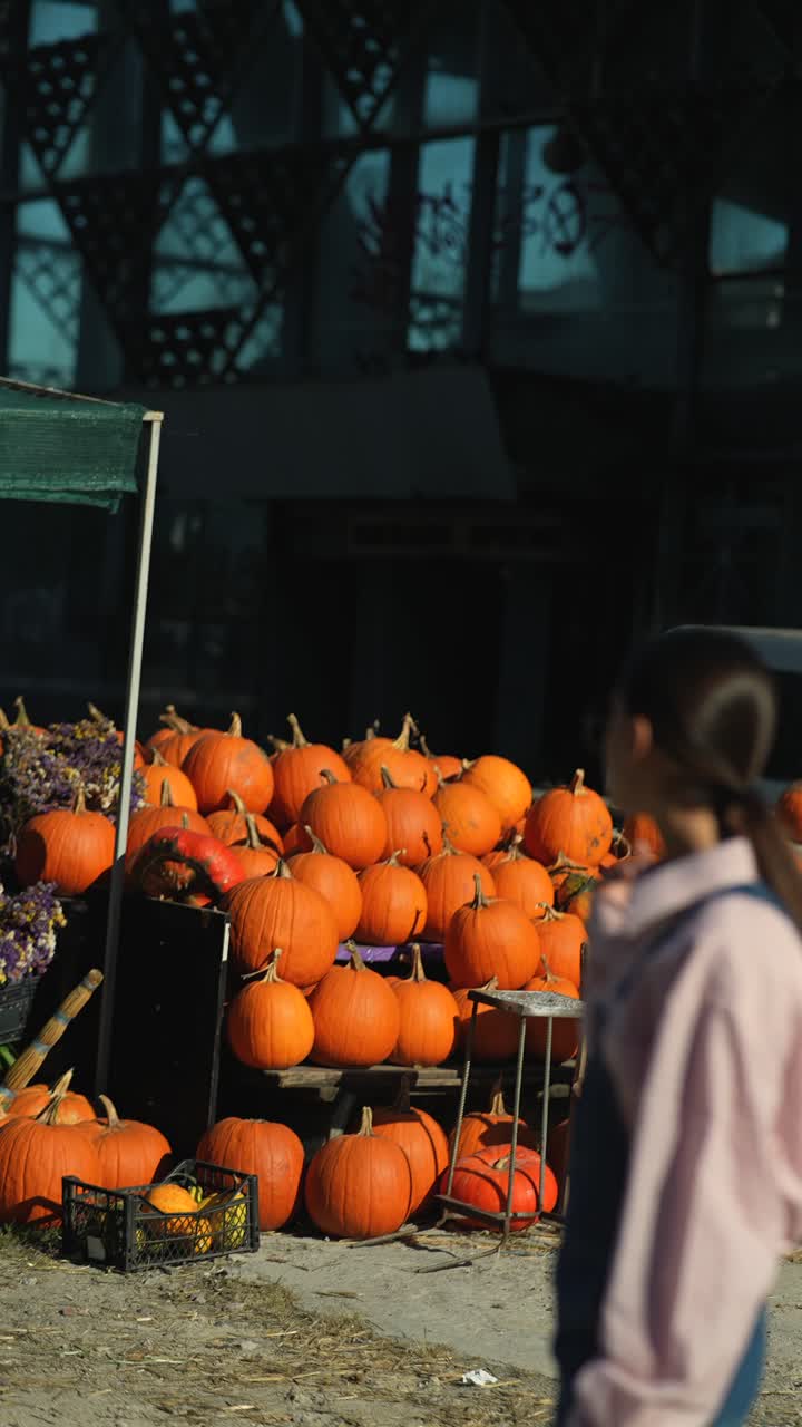 야외 시장 에 있는 호박