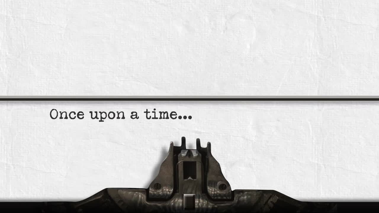 con una máquina de escribir