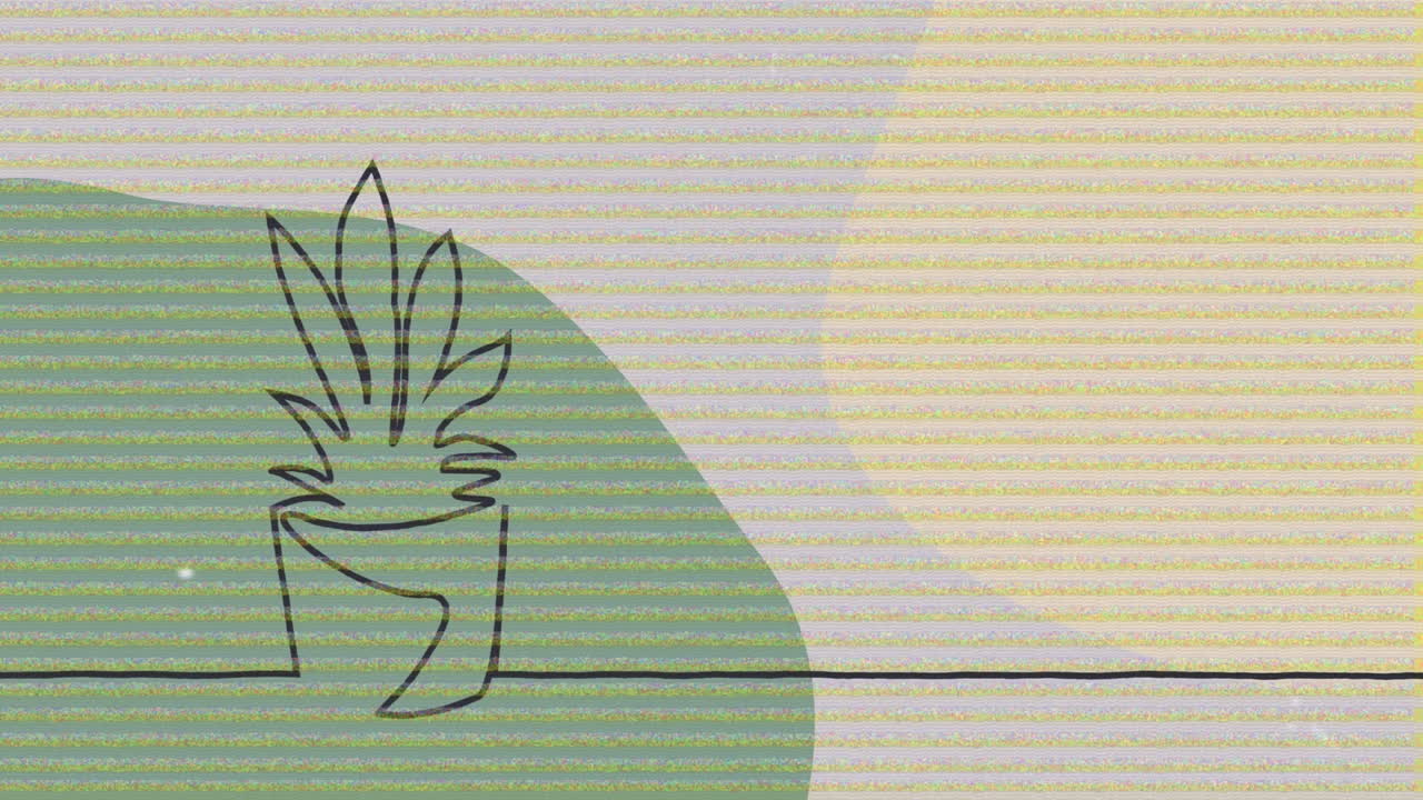 animación de la interferencia sobre la planta y las formas