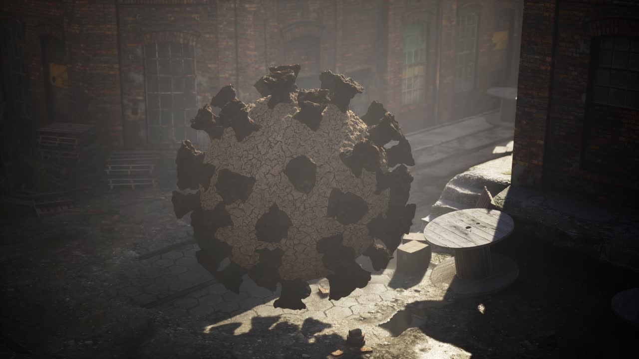 비어있는 도시 거리에서 코로나바이러스 코로나19 격리