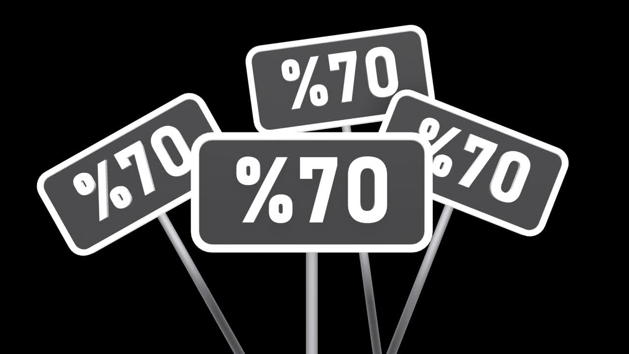 70% Off Sale Signs