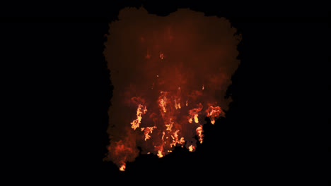 burning flames explosion