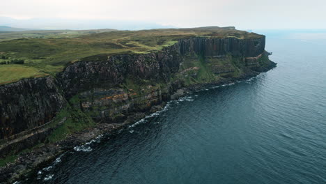 dramatic cliffs of the scottish coastline