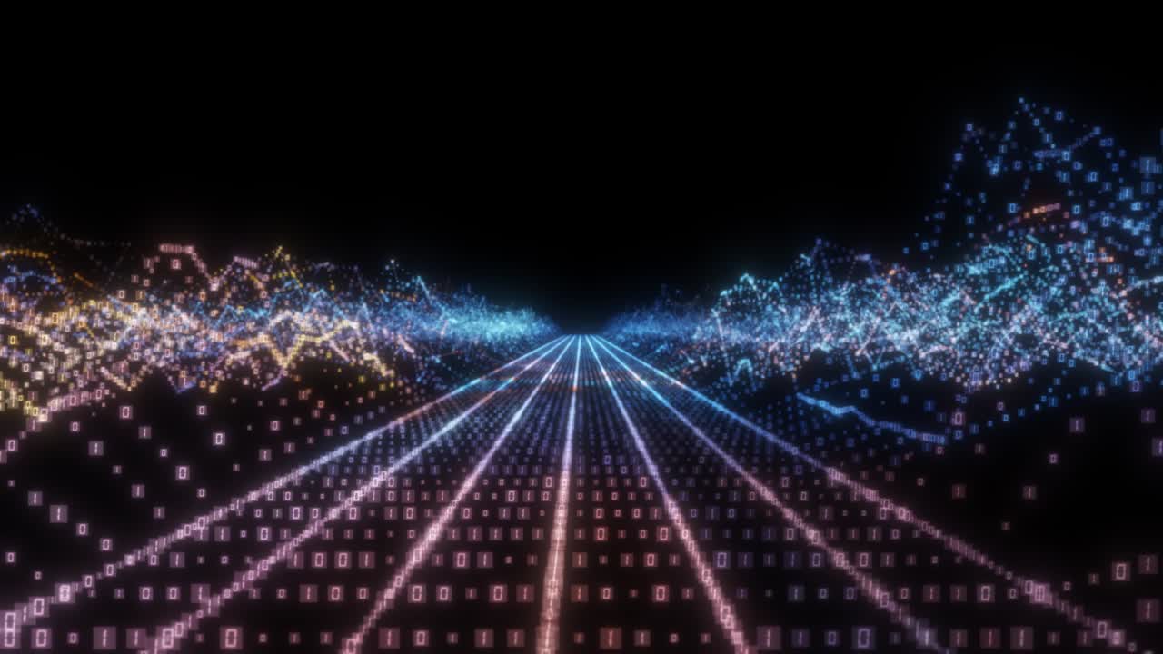 입자로 빛나는 디지털 풍경