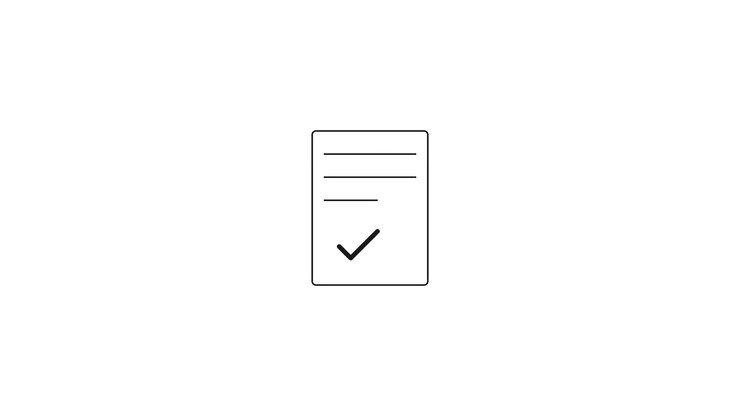 Animated Line Art of Document and Wallet Icons