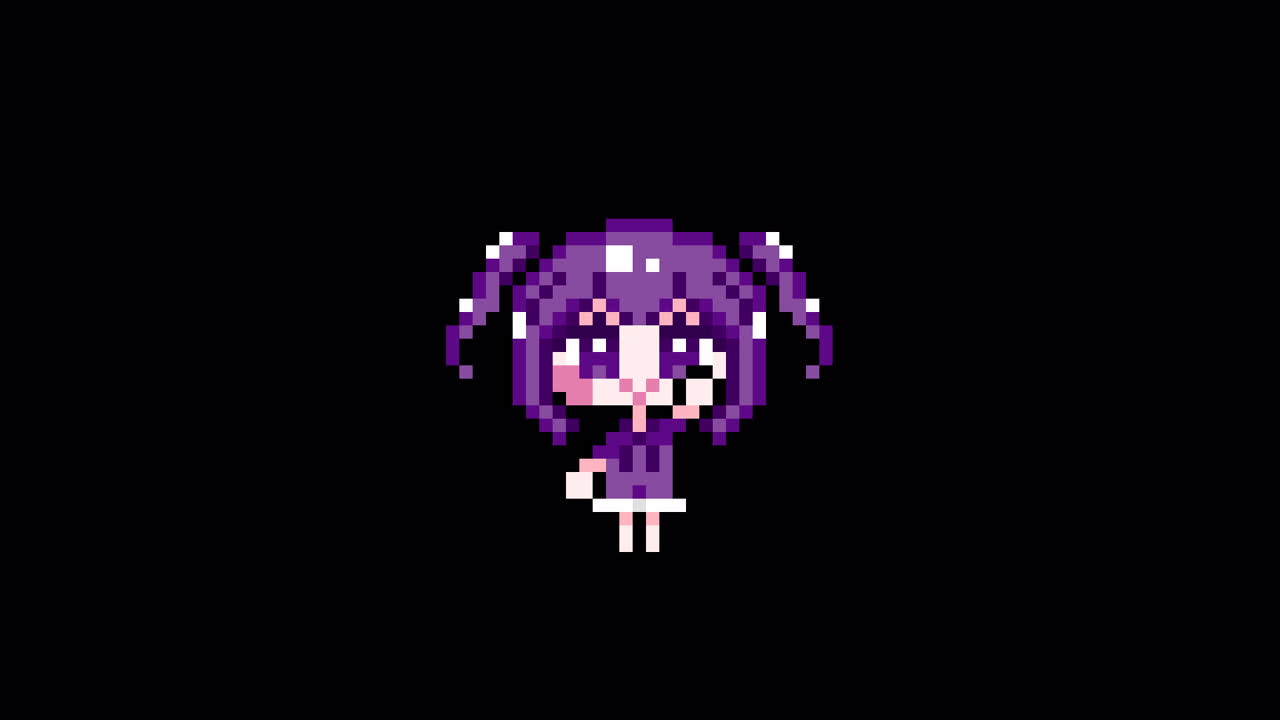 Pixel girl 03 Raising hand Looping animation. 1080p (7).mov