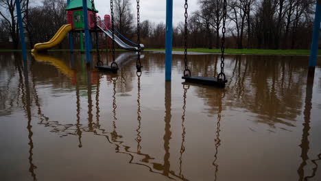 flooded playground