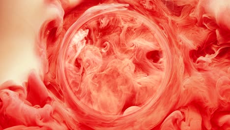 ink water swirl oracle crystal ball red paint