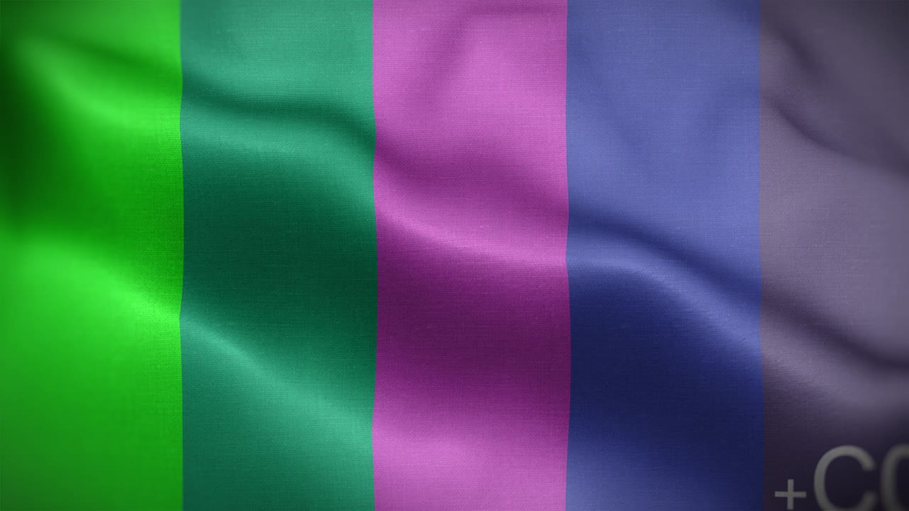 habla libre de la bandera de bucle de fondo 4k