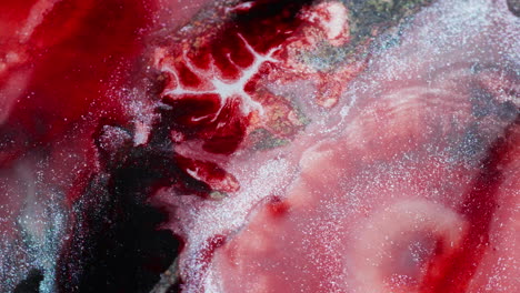 intense wine-red ink moving in an abstract macro backgrounds