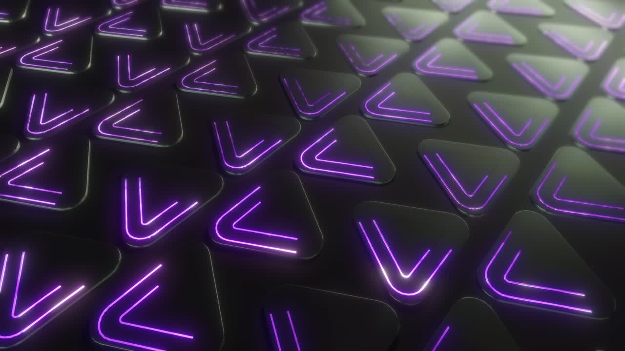 Abstract Glowing Triangular Pattern