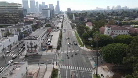 beverly hills california vista aérea