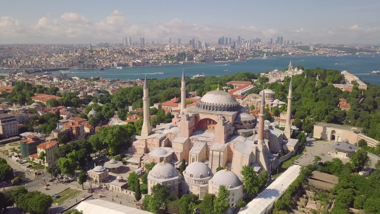vista aérea de la hagia sophia