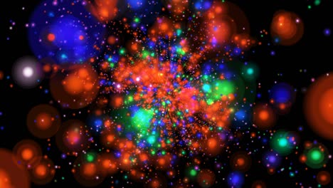 partículas abstractas galaxias estrellas
