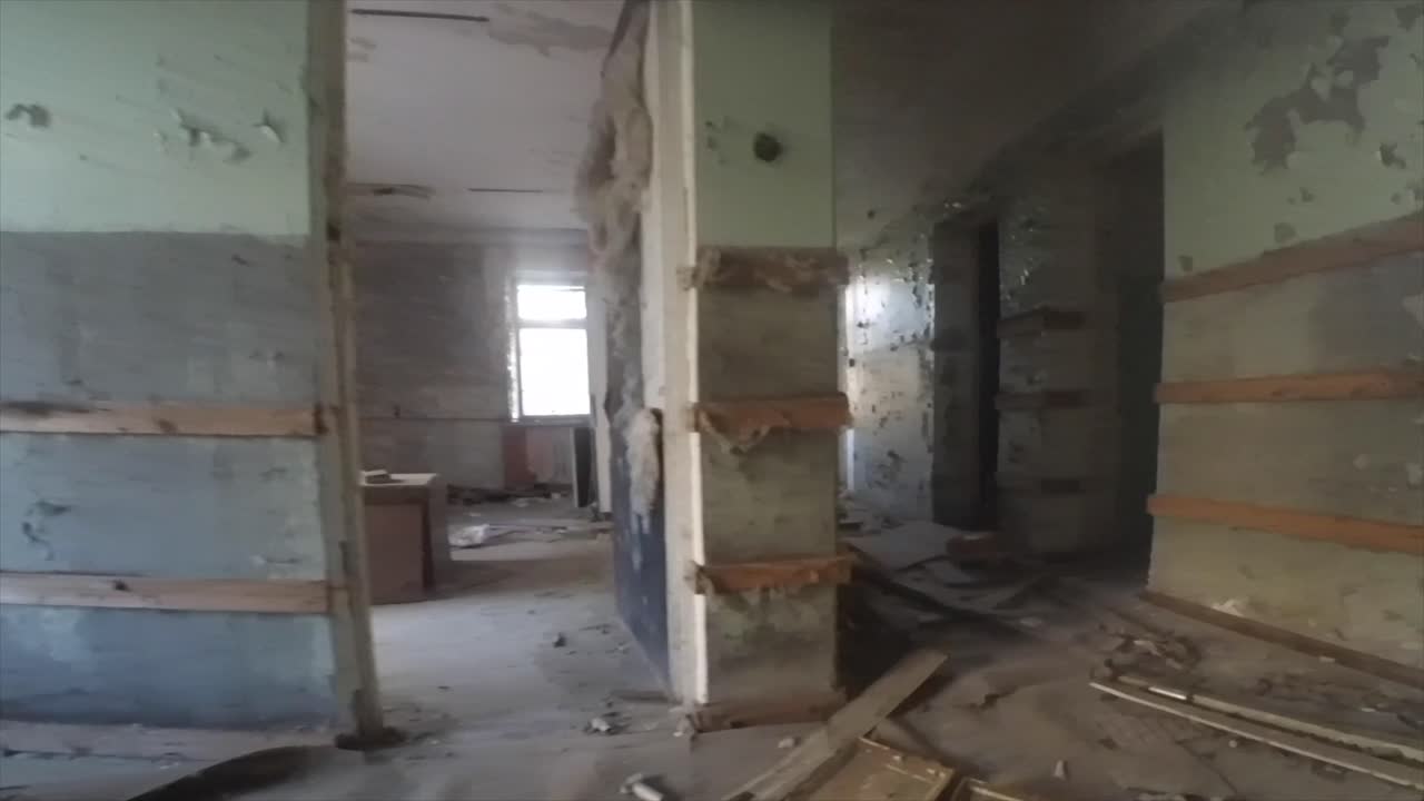 체르노빌은 지상과 위, 스타 웜우드, 코파치 마을과 확인 유치원, 원자로 #4의 새로운 석관, 붉은 숲과 프리피야트 도로 표지판, 수영장, 듀가 3