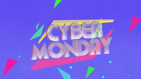 Cyber-Monday-with-flying-confetti-on-blue-gradient