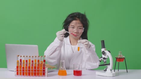 scientist performing a lab experiment