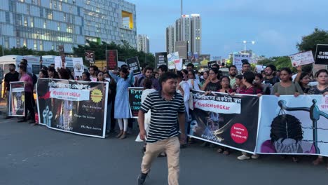 protestors march for justice in india