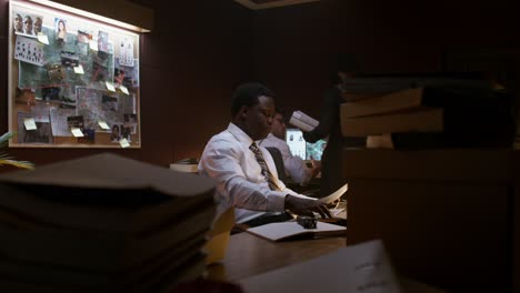 detective office scene
