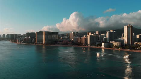 imágenes aéreas de drones de honolulu, hawaii