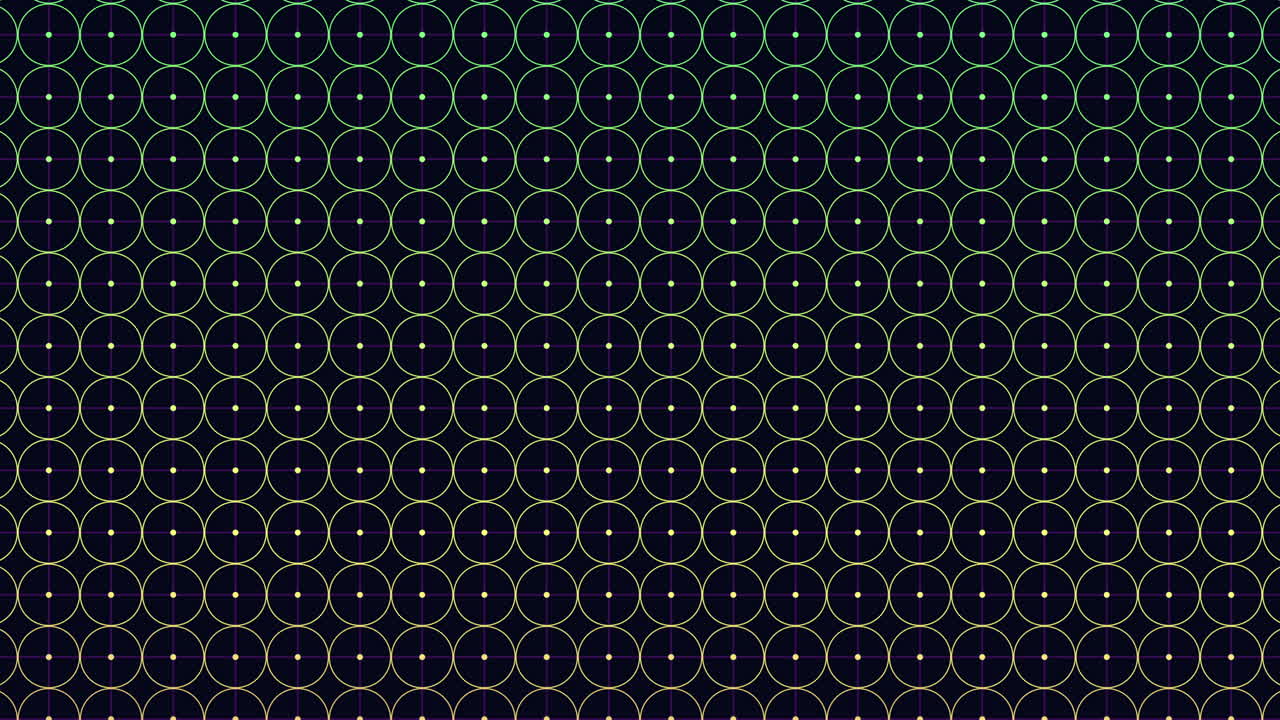 보라색과 파란색으로 원과 지그자그 선을 가진 기하학적 패턴