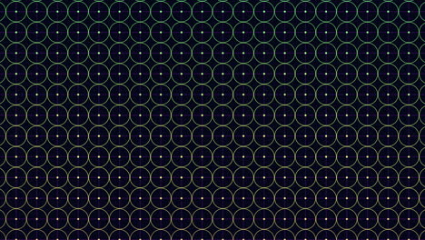 geometric pattern with circles and zigzag lines in purple and blue