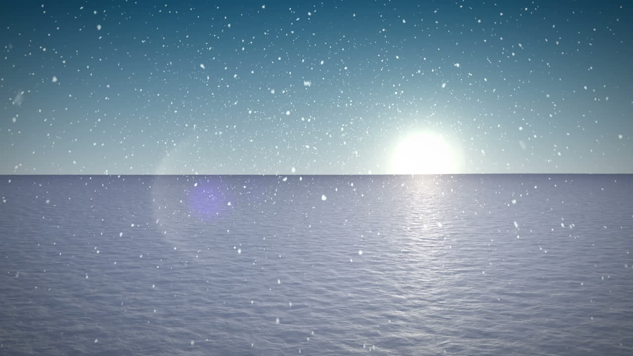 차분 한 눈 인 풍경 에 눈 이 내리는 것