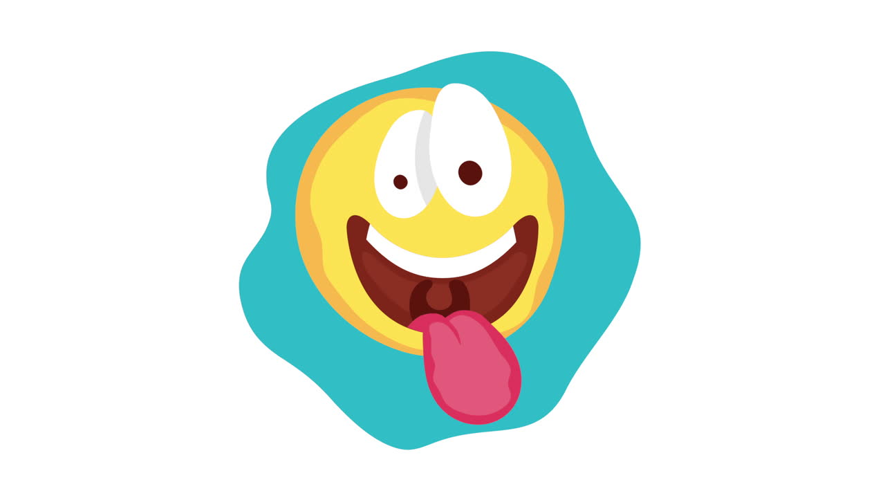 혀가 어나오는 재미있는 이모지