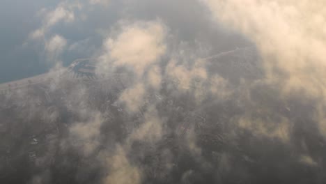 Barcelona-Stadtansicht-Von-über-Der-Wolke