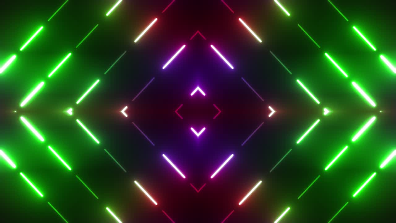 patrón geométrico de neón abstracto