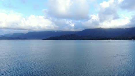 A-tilt-up-shot-of-sea-bay-in-mountains-landscape