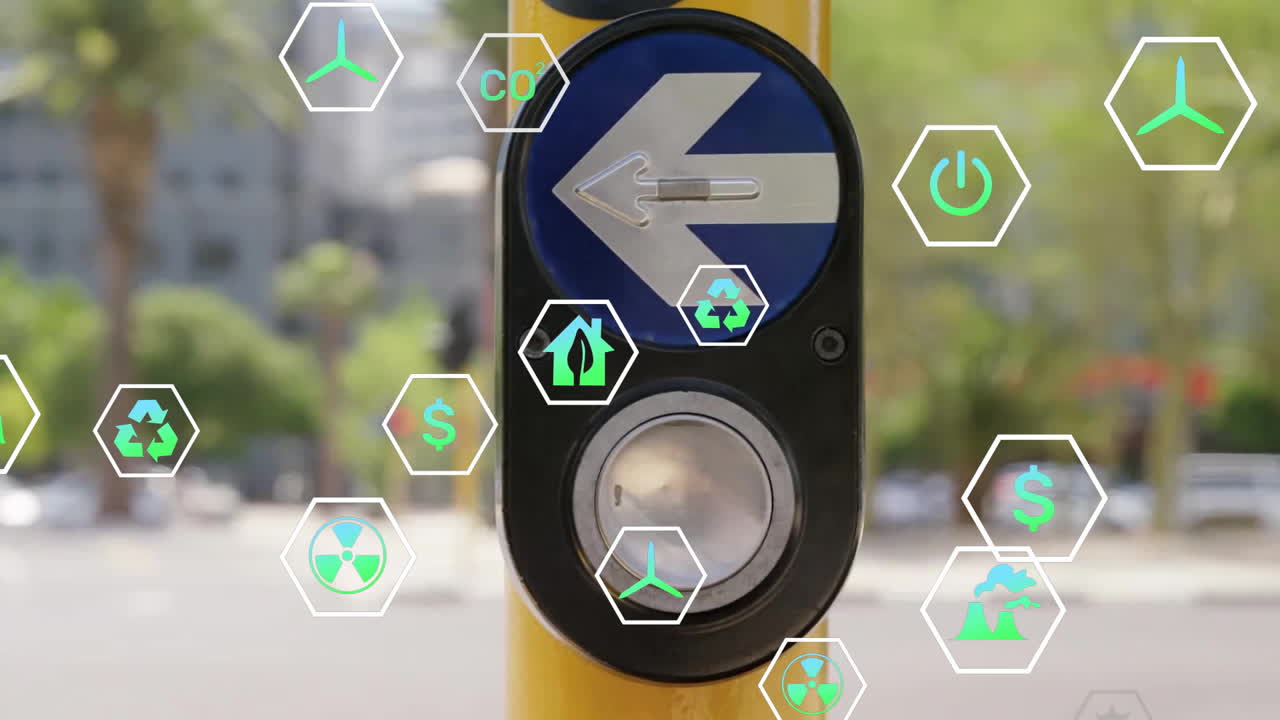 에코 아이콘의 애니메이션과 신호등 위의 데이터 처리