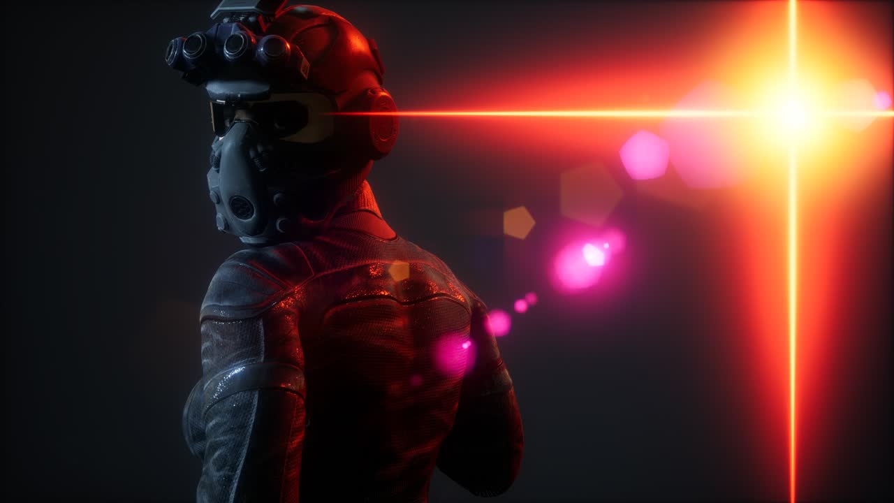 사이버 ⁇ 크 젊은 여성, 미래주의 스타일