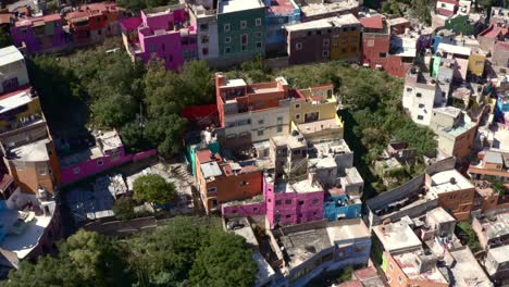 aerial: guanajuato city, mexico