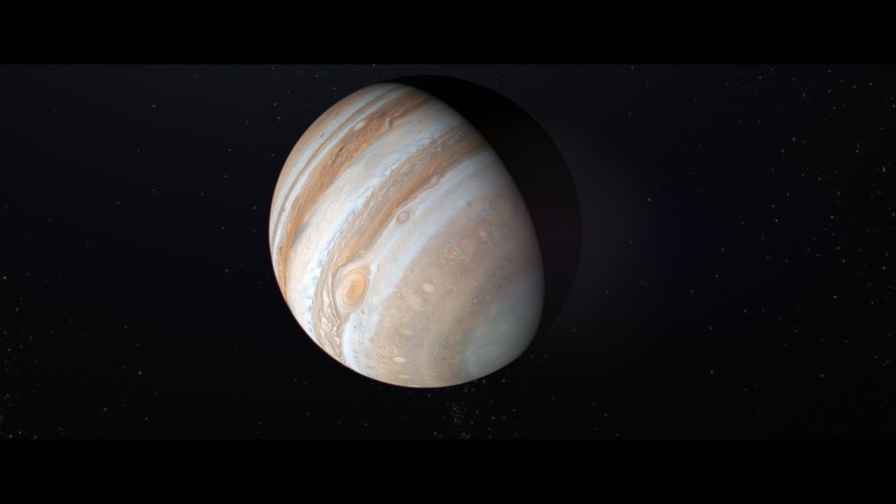 Jupiter planet viewed from space