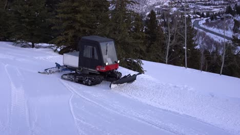 snow plow at ski resort