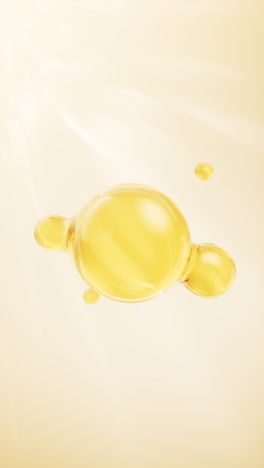 golden liquid oil bubble background, 3d rendering.