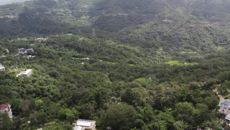 Cinematic-drone-clip-which-reveals-greenery-view