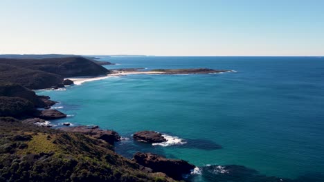 drone aéreo paisaje frazer playa pargo punto océano pacífico costa central nsw australia 3840x2160 4k