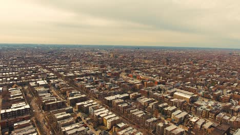 chicago aerial drone wrigleyville north side