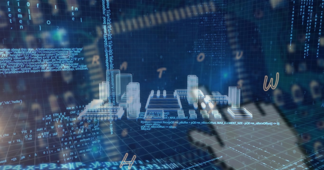 Animation of data processing over computing board