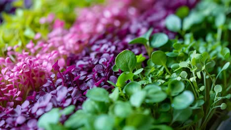 colorful microgreens