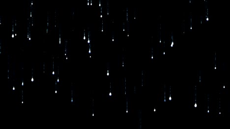 bucle de lluvia de agua pesada sin costuras