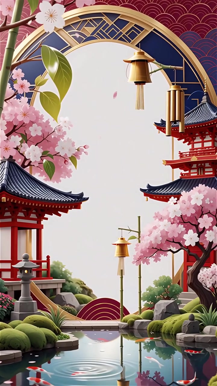 Sfondo Animato Cultura Giapponese 4K